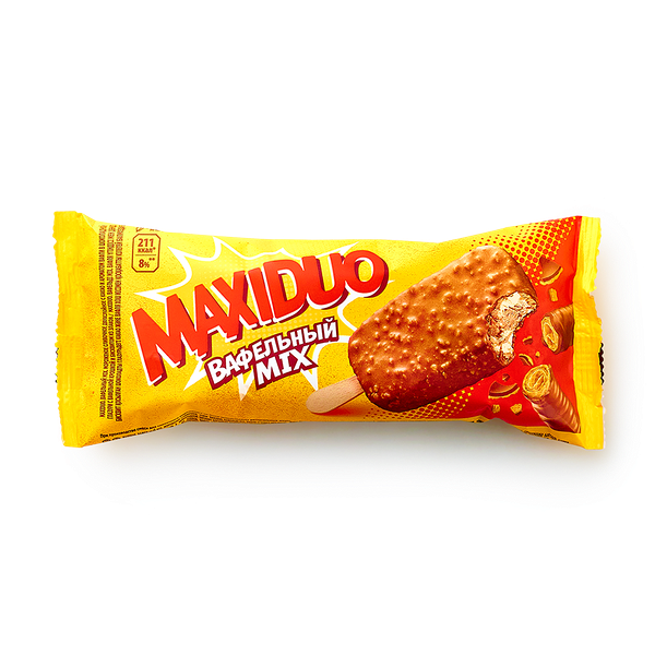 Мороженое Вафельный микс Maxiduo эскимо