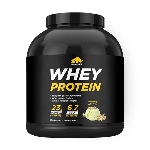 Протеин сывороточный PrimeKraft Whey фисташковое мороженое