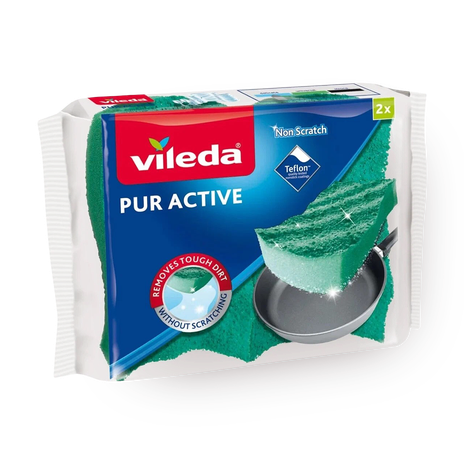 Губки кухонные для посуды Vileda Pur Active