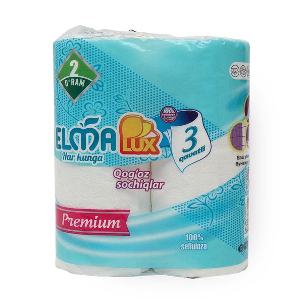 Бумажные полотенца Elma Lux 3х слойная