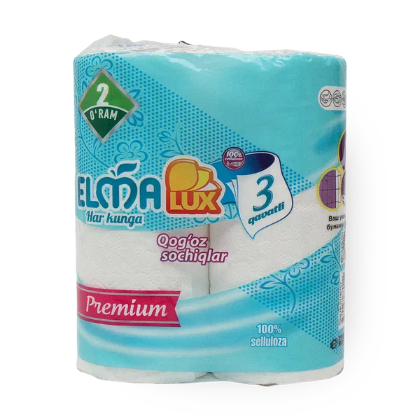 Бумажные полотенца Elma Lux 3х слойная