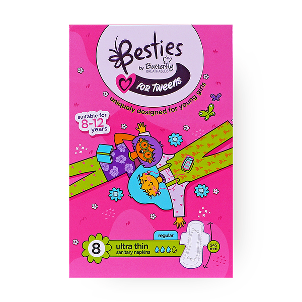Прокладки гигиенические ежедневные Butterfly Tweens