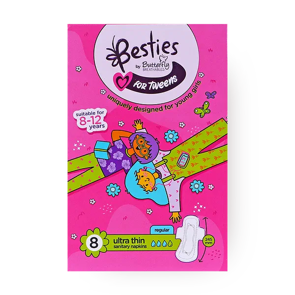 Прокладки гигиенические ежедневные Butterfly Tweens