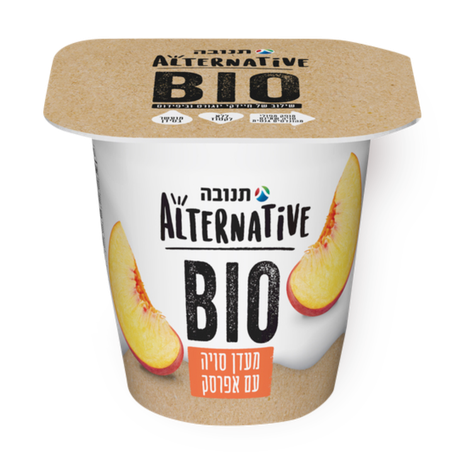 Alternative soy BIO peach pudding