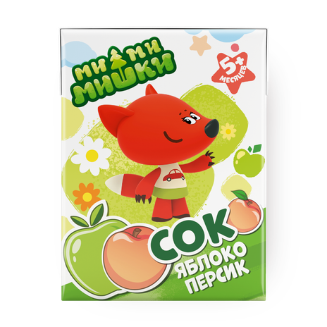 Сок «Ми-ми-мишки» яблоко-персик с 5 месяцев
