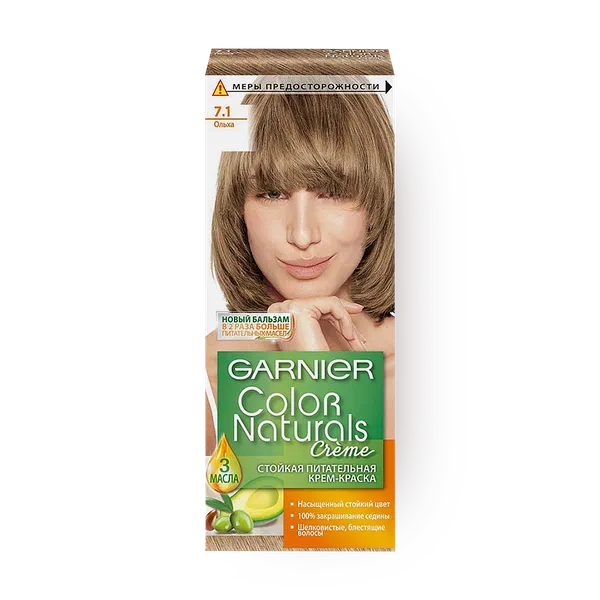 Крем-краска для волос Garnier Color Naturals Стойкая питательная оттенок 7.1 Ольха