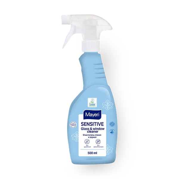 Спрей-средство Mayeri Sensitive для мытья стёкол