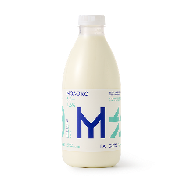 Молоко 3,6-4,6% «Братья Чебурашкины» пастеризованное