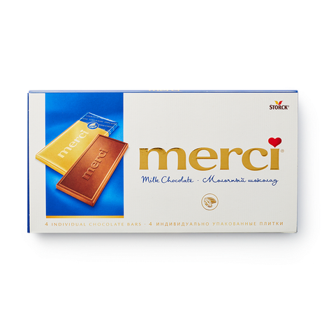 Шоколад молочный Merci