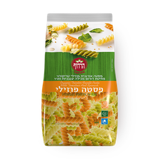 Puzli tricolor pasta contains tomatoes and spinach