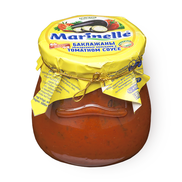 Баклажаны обжаренные в томатном соке кольцами Marinelle