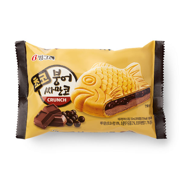 Мороженое шоколадное Binggrae Рыбка сэндвич