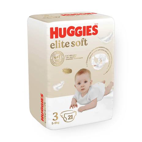 Подгузники Huggies Elite Soft 3