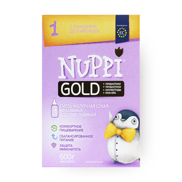 Смесь детская молочная Nuppi Gold 1 с рождения до 6 месяцев