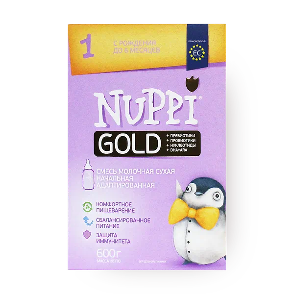 Смесь детская молочная Nuppi Gold 1 с рождения до 6 месяцев