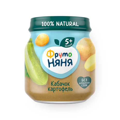 Пюре «ФрутоНяня» кабачок, картофель с 5 месяцев