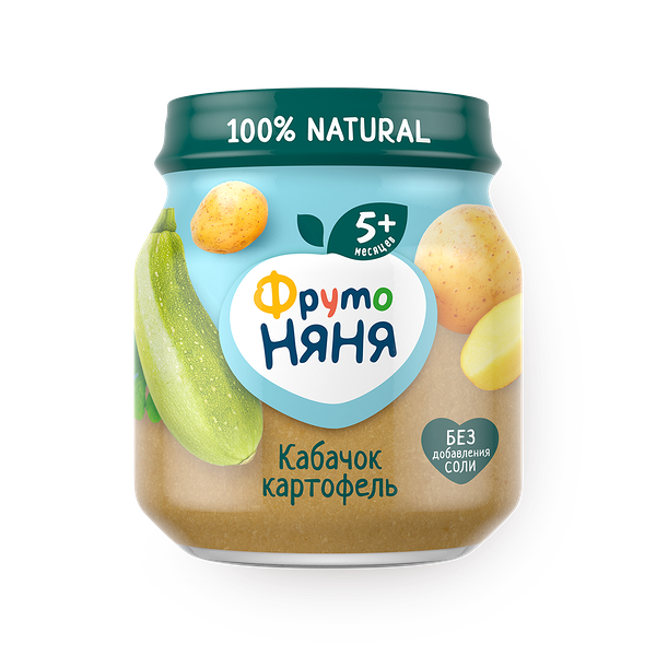 Пюре «ФрутоНяня» кабачок, картофель с 5 месяцев