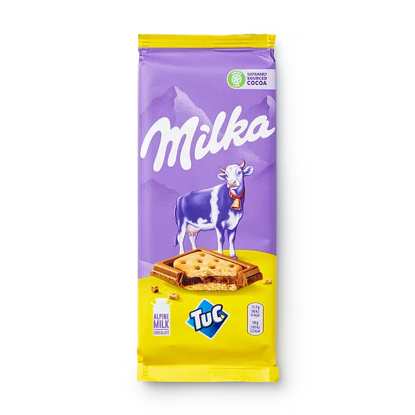 Шоколад Milka с солёным крекером