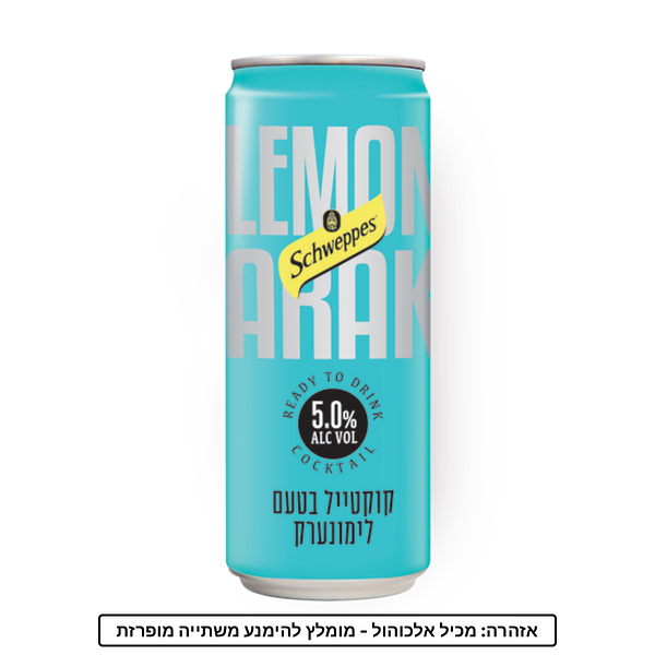 Schweppes Lemon Arak Cocktail can