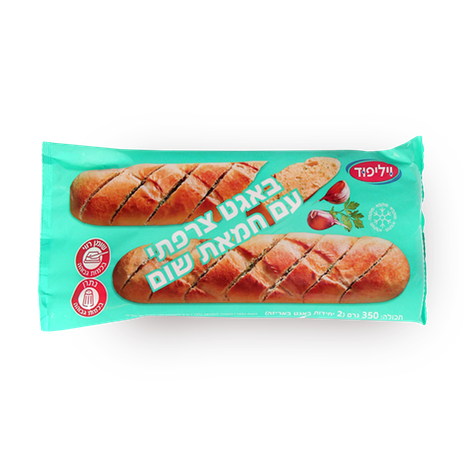 באגט צרפתי עם חמאת שום קפוא