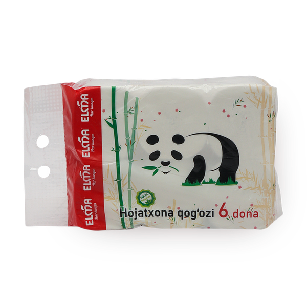 Туалетная бумага Elma Panda Asian pack Econom