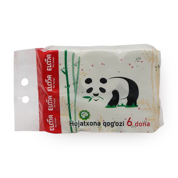 Туалетная бумага Elma Panda Asian pack Econom