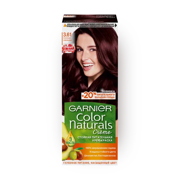 Крем-краска для волос Garnier Color Naturals оттенок 3.61 Сочная ежевика
