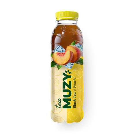 Напиток чайный чёрный Muzy со вкусом персика
