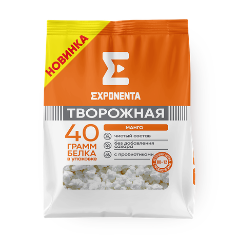 Масса творожная Exponenta со вкусом манго