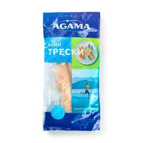 Треска филе лойн Agama без кожи замороженная