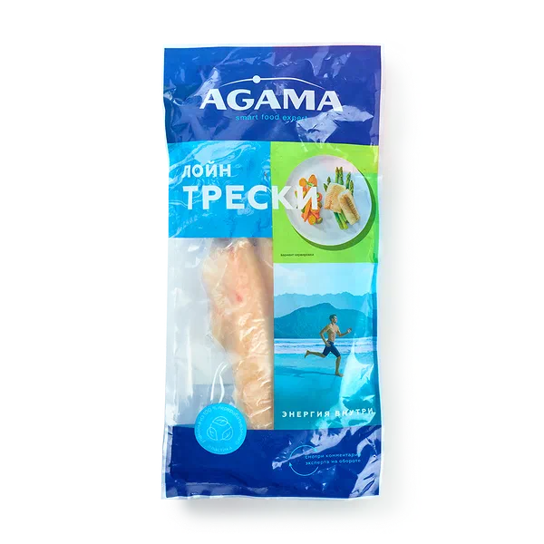 Треска филе лойн Agama без кожи замороженная