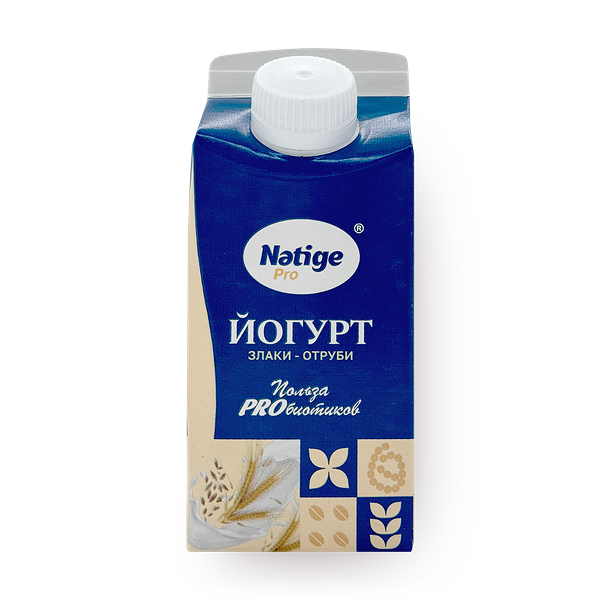 Йогурт Natige Pro злаки-отруби 1,5%