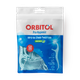 Orbitol dental floss combined with a toothpick