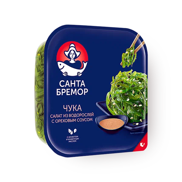 Салат Чука из морских водорослей «Санта Бремор» с ореховым соусом