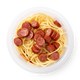 Спагетти Диабло с колбасками в томатном соусе Piu Piu