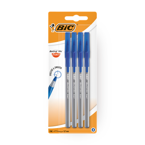 Ручка шариковая Bic Round Stic Exact синяя