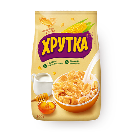 Хлопья кукурузные медовые «Хрутка»