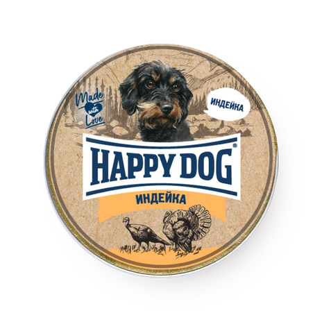 Влажный корм для собак Happy Dog Natur Line индейка паштет