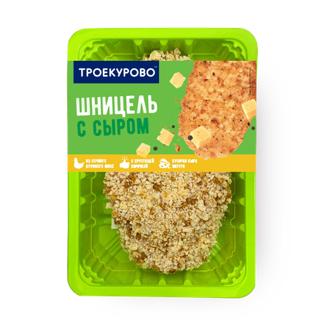 Шницель куриный рубленый «Троекурово» с сыром