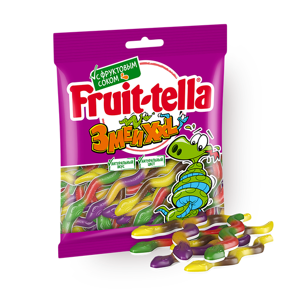 Мармелад жевательный Fruit-tella Змеи XXL