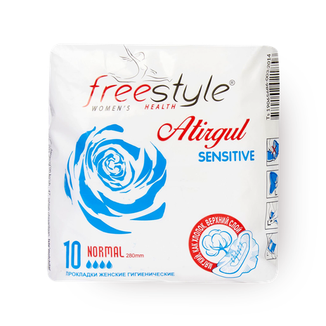 Прокладки женские гигиенические Free Style Atirgul Sensitive normal