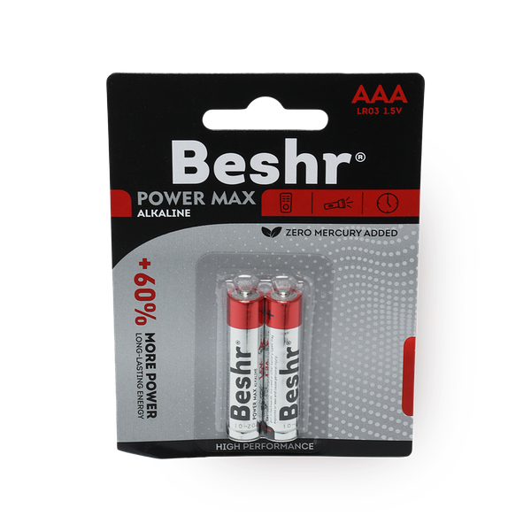 Батарейка Beshr Power Max Alkaline 2B Aaa Lr03 1.5V