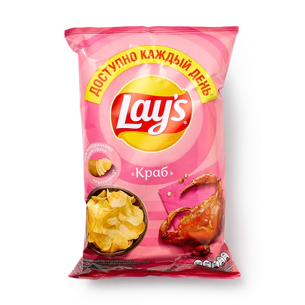 Чипсы Lay's со вкусом краба — купить с доставкой на дом по выгодным ...
