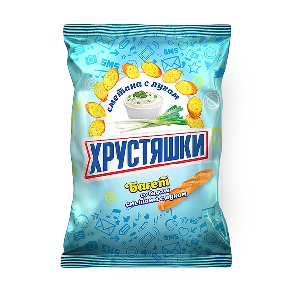 Сухарики «Хрустяшки» сметана с луком