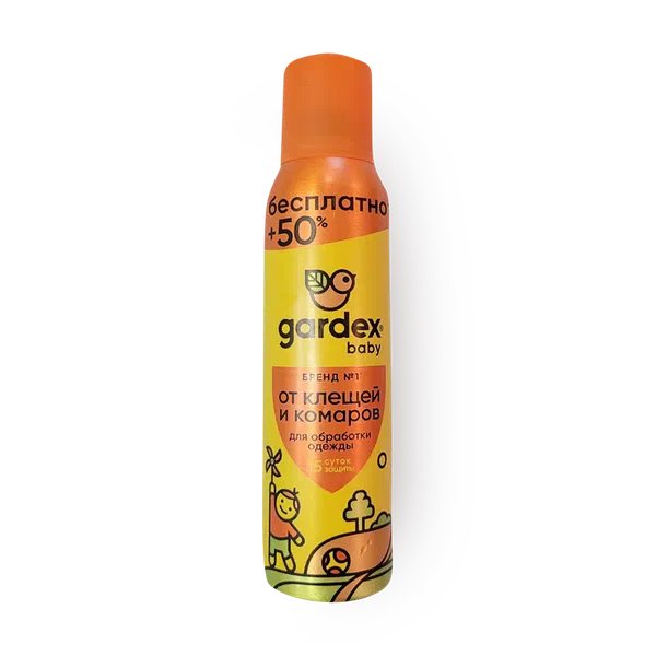 Аэрозоль от клещей и комаров на одежду Gardex Baby Maxi
