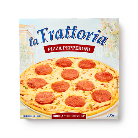 Пицца Пепперони La Trattoria замороженная, 335 г — купить с доставкой ...