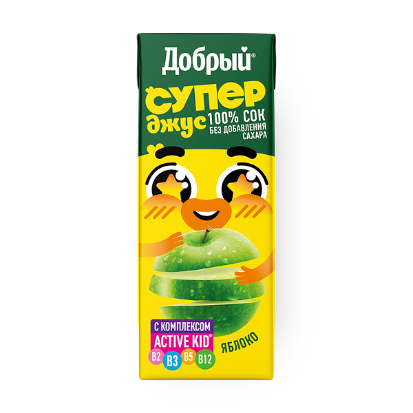 Сок Супер Джус «Добрый» яблоко с 11 месяцев