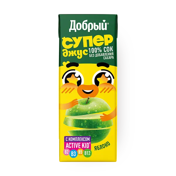 Сок Супер Джус «Добрый» яблоко с 11 месяцев