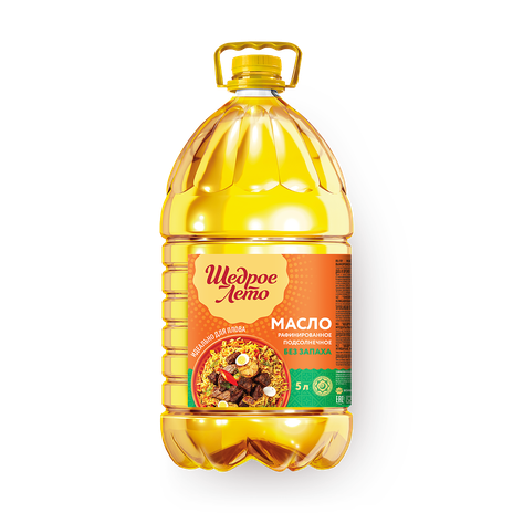 Масло подсолнечное Щедрое лето рафинированное