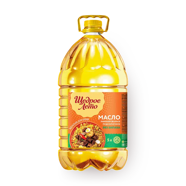 Масло подсолнечное Щедрое лето рафинированное